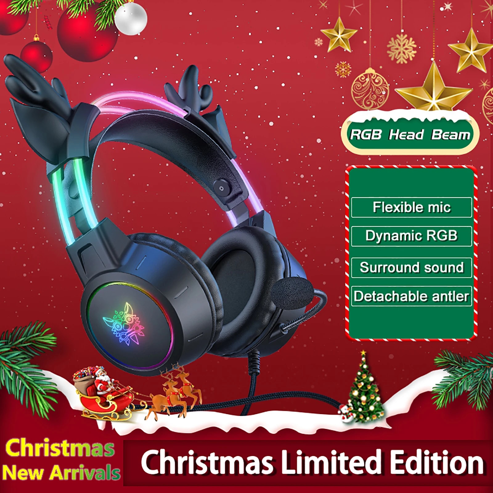 Gaming Headset Rgb - Zestaw słuchawkowy do gier ONIKUMA na